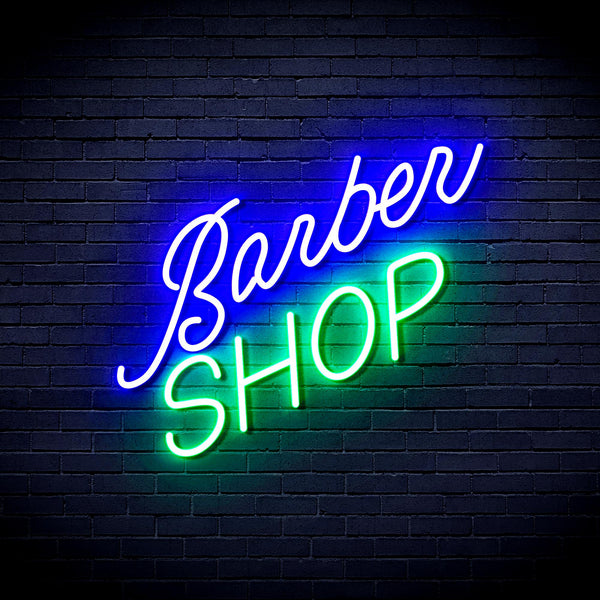advpro-barber-shop-ultra-bright-led-neon-sign-fnu0364 - Green & Blue