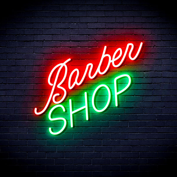 advpro-barber-shop-ultra-bright-led-neon-sign-fnu0364 - Green & Red