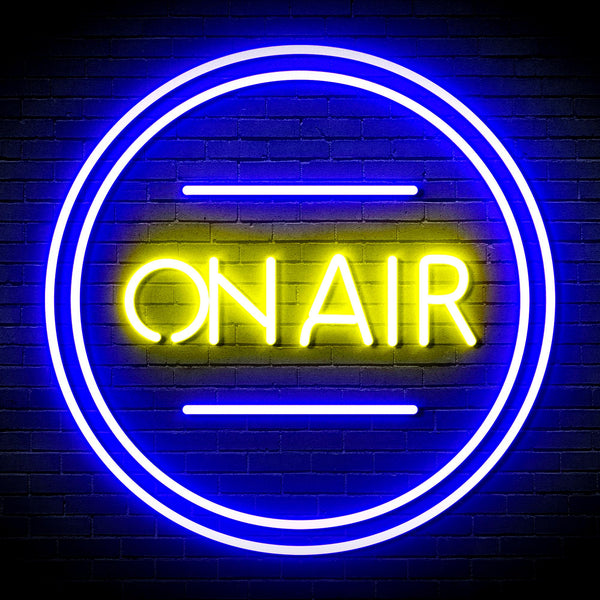 advpro-on-air-ultra-bright-led-neon-sign-fnu0366 - Blue & Yellow