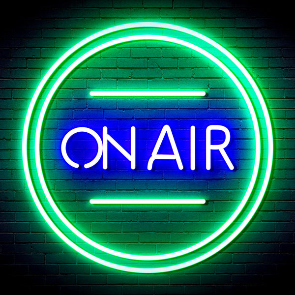 advpro-on-air-ultra-bright-led-neon-sign-fnu0366 - Green & Blue
