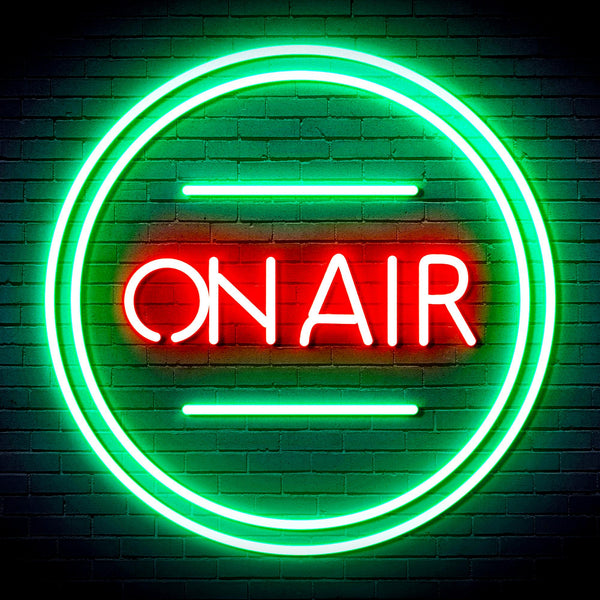 advpro-on-air-ultra-bright-led-neon-sign-fnu0366 - Green & Red