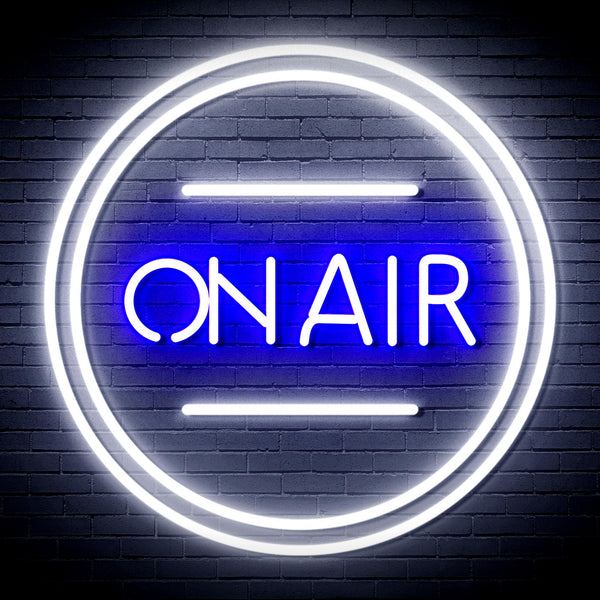 advpro-on-air-ultra-bright-led-neon-sign-fnu0366 - White & Blue