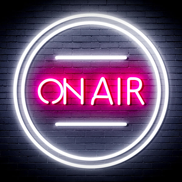 advpro-on-air-ultra-bright-led-neon-sign-fnu0366 - White & Pink
