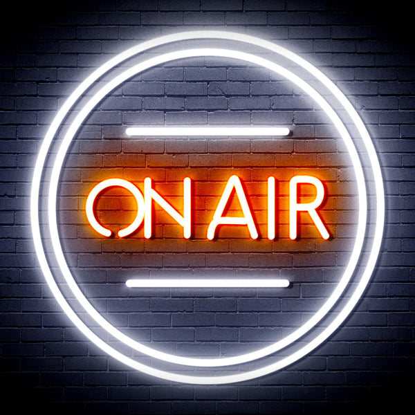 advpro-on-air-ultra-bright-led-neon-sign-fnu0366 - White & Orange