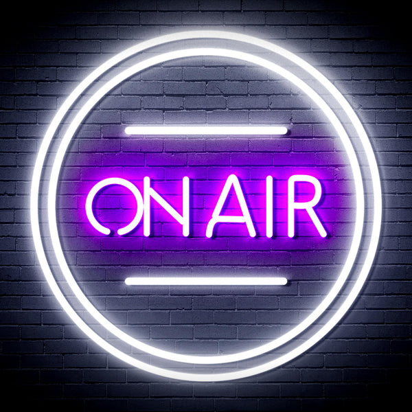 advpro-on-air-ultra-bright-led-neon-sign-fnu0366 - White & Purple