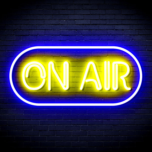 advpro-on-air-ultra-bright-led-neon-sign-fnu0367 - Blue & Yellow