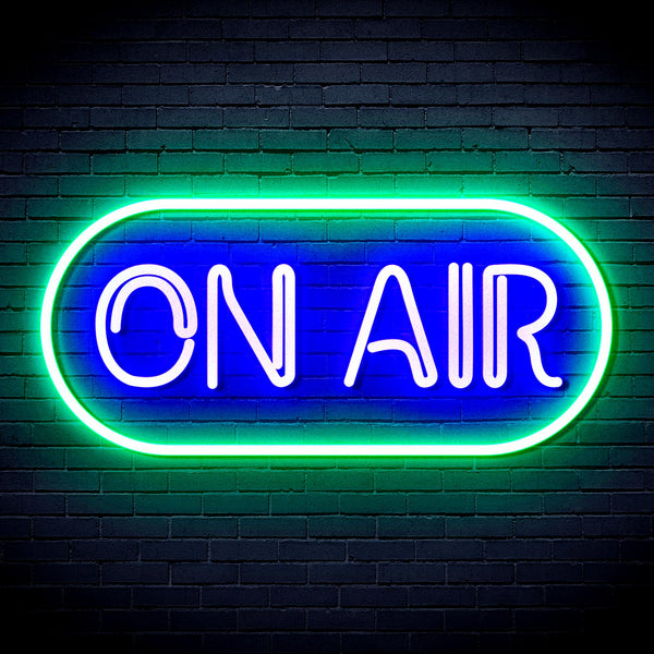 advpro-on-air-ultra-bright-led-neon-sign-fnu0367 - Green & Blue