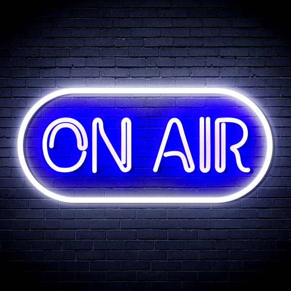 advpro-on-air-ultra-bright-led-neon-sign-fnu0367 - White & Blue