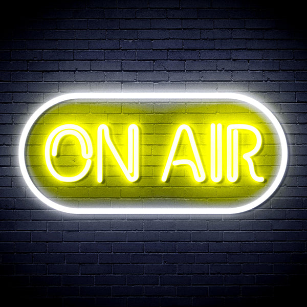 advpro-on-air-ultra-bright-led-neon-sign-fnu0367 - White & Yellow