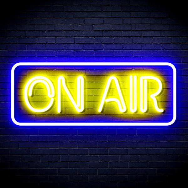advpro-on-air-signage-ultra-bright-led-neon-sign-fnu0368 - Blue & Yellow