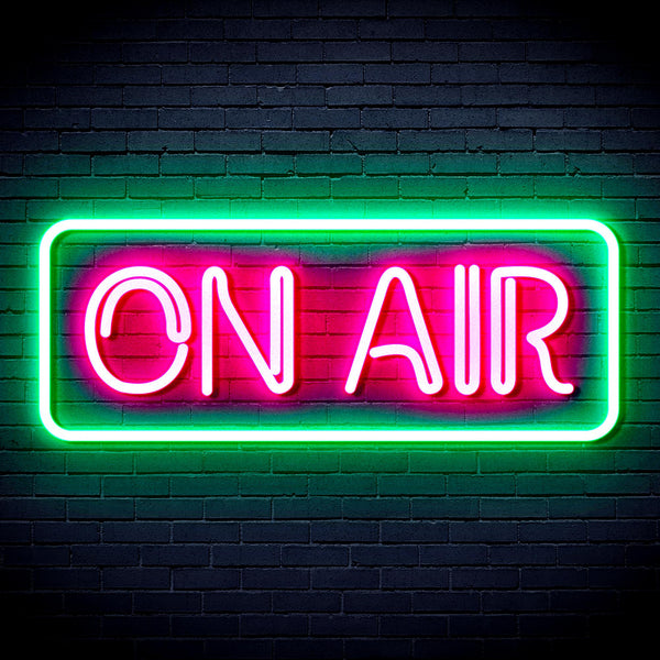 advpro-on-air-signage-ultra-bright-led-neon-sign-fnu0368 - Green & Pink