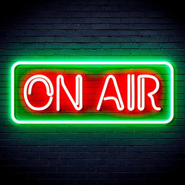 advpro-on-air-signage-ultra-bright-led-neon-sign-fnu0368 - Green & Red
