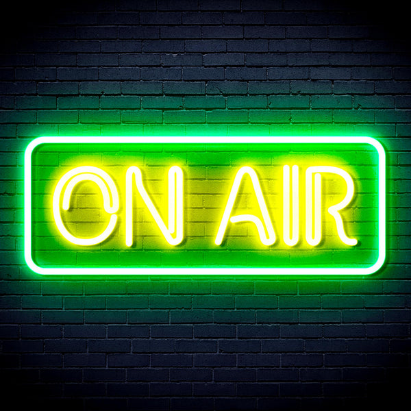 advpro-on-air-signage-ultra-bright-led-neon-sign-fnu0368 - Green & Yellow