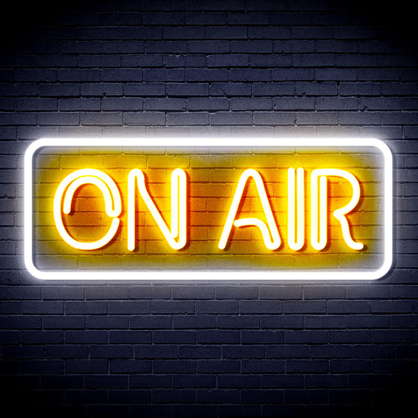 advpro-on-air-signage-ultra-bright-led-neon-sign-fnu0368 - White & Golden Yellow