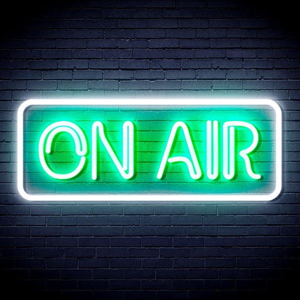 advpro-on-air-signage-ultra-bright-led-neon-sign-fnu0368 - White & Green