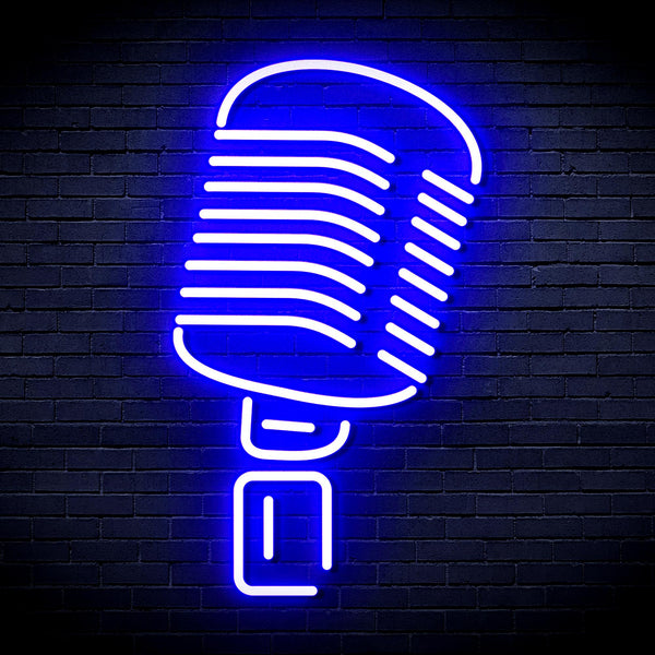 advpro-microphone-ultra-bright-led-neon-sign-fnu0369 - Blue