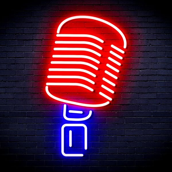 advpro-microphone-ultra-bright-led-neon-sign-fnu0369 - Blue & Red