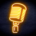 advpro-microphone-ultra-bright-led-neon-sign-fnu0369 - Golden Yellow