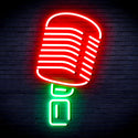 advpro-microphone-ultra-bright-led-neon-sign-fnu0369 - Green & Red