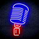 advpro-microphone-ultra-bright-led-neon-sign-fnu0369 - Red & Blue