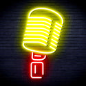 advpro-microphone-ultra-bright-led-neon-sign-fnu0369 - Red & Yellow