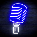 advpro-microphone-ultra-bright-led-neon-sign-fnu0369 - White & Blue