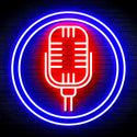 advpro-microphone-ultra-bright-led-neon-sign-fnu0371 - Blue & Red