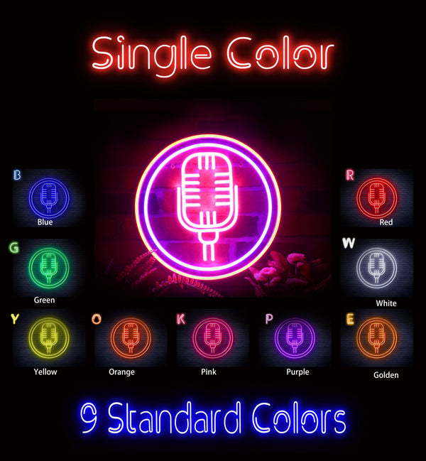 advpro-microphone-ultra-bright-led-neon-sign-fnu0371 - Classic