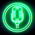 advpro-microphone-ultra-bright-led-neon-sign-fnu0371 - Green