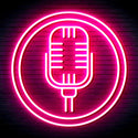 advpro-microphone-ultra-bright-led-neon-sign-fnu0371 - Pink