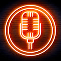 advpro-microphone-ultra-bright-led-neon-sign-fnu0371 - Orange
