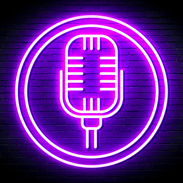 advpro-microphone-ultra-bright-led-neon-sign-fnu0371 - Purple
