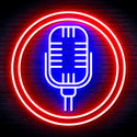 advpro-microphone-ultra-bright-led-neon-sign-fnu0371 - Red & Blue