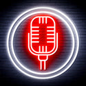advpro-microphone-ultra-bright-led-neon-sign-fnu0371 - White & Red