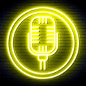 advpro-microphone-ultra-bright-led-neon-sign-fnu0371 - Yellow