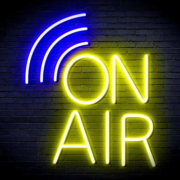 advpro-on-air-ultra-bright-led-neon-sign-fnu0372 - Blue & Yellow