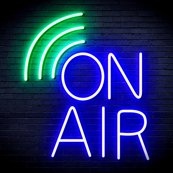 advpro-on-air-ultra-bright-led-neon-sign-fnu0372 - Green & Blue