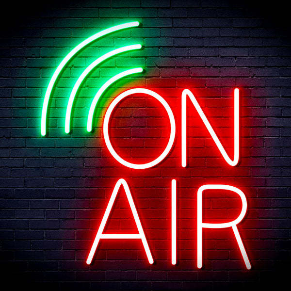 advpro-on-air-ultra-bright-led-neon-sign-fnu0372 - Green & Red