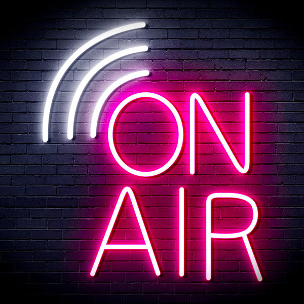 advpro-on-air-ultra-bright-led-neon-sign-fnu0372 - White & Pink