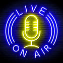 advpro-live-on-air-ultra-bright-led-neon-sign-fnu0373 - Blue & Yellow