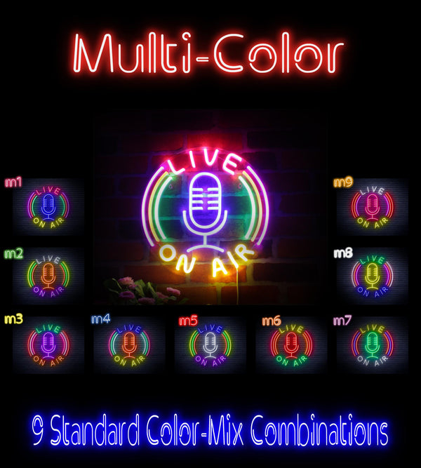 advpro-live-on-air-ultra-bright-led-neon-sign-fnu0373 - Multi-Color