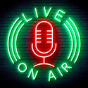 advpro-live-on-air-ultra-bright-led-neon-sign-fnu0373 - Green & Red