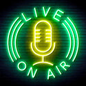 advpro-live-on-air-ultra-bright-led-neon-sign-fnu0373 - Green & Yellow