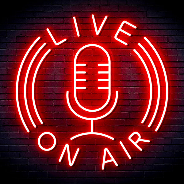 advpro-live-on-air-ultra-bright-led-neon-sign-fnu0373 - Red