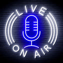 advpro-live-on-air-ultra-bright-led-neon-sign-fnu0373 - White & Blue