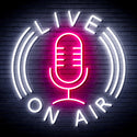 advpro-live-on-air-ultra-bright-led-neon-sign-fnu0373 - White & Pink