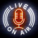 advpro-live-on-air-ultra-bright-led-neon-sign-fnu0373 - White & Orange