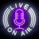 advpro-live-on-air-ultra-bright-led-neon-sign-fnu0373 - White & Purple