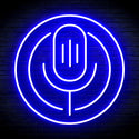 advpro-microphone-ultra-bright-led-neon-sign-fnu0375 - Blue