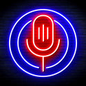 advpro-microphone-ultra-bright-led-neon-sign-fnu0375 - Blue & Red